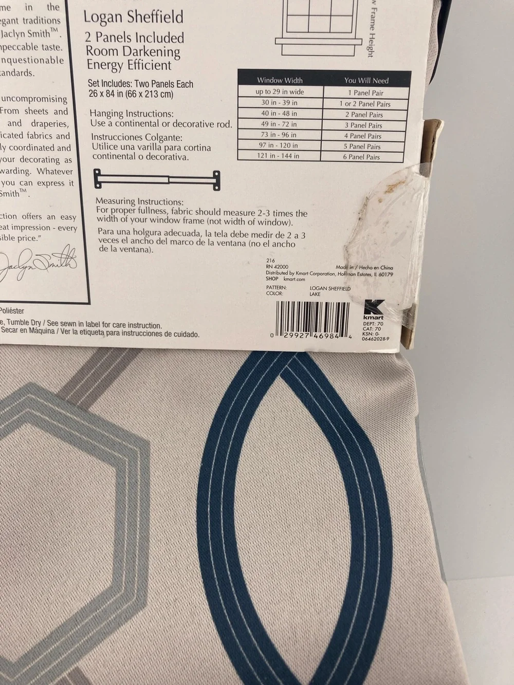 Room Darkening Panel Pair Curtains 84